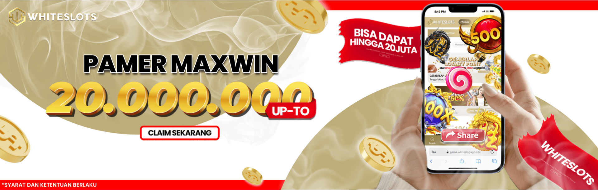 PAMER MAXWIN DISINI DAPET MAKSIMAL BONUS HINGGA 20.000.000 RUPIAH !!!